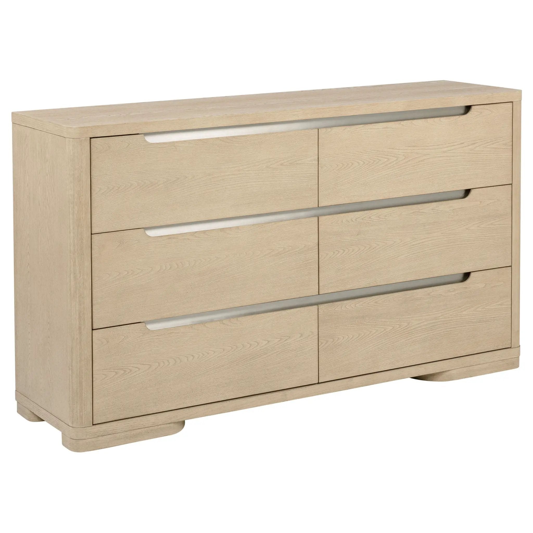 Mirador - 6 Drawer Bedroom Dresser - Natural by HouseOfZazla