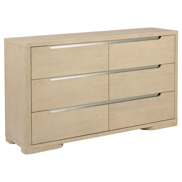Mirador - 6 Drawer Bedroom Dresser - Natural