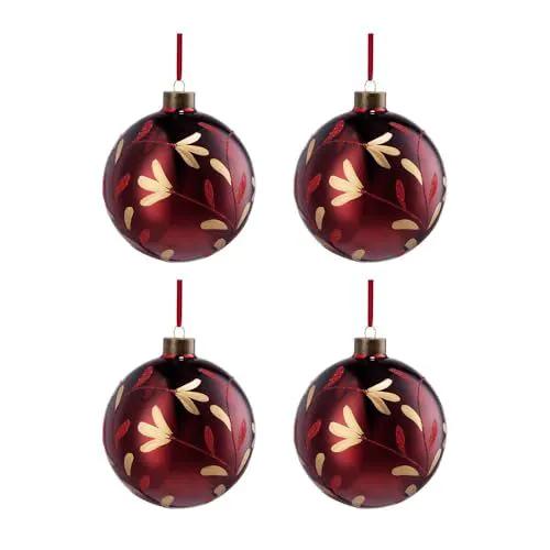 Christmas Ball Glass Decorative Hanging Ball Christmas Tree Ornaments, For Holiday Party Decorations by HouseOfZazla