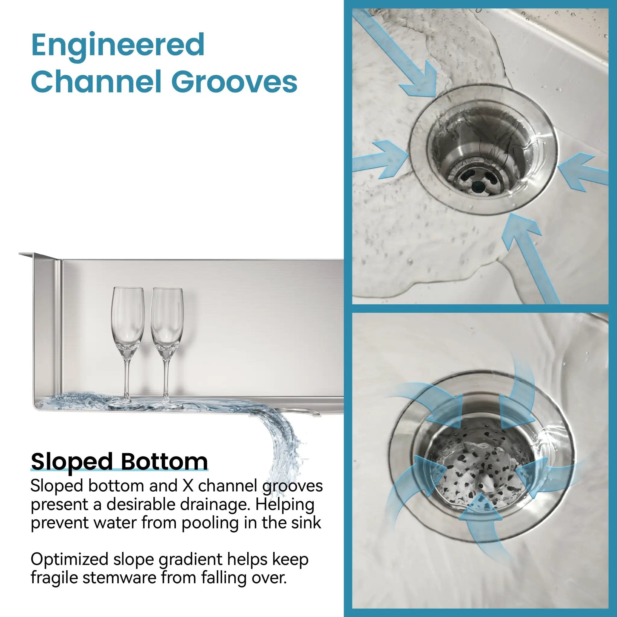 Stainless Steel Kitchen Sink, 33"x22" Single Bowl, Overmount Handmade Sink in Brushed by HouseOfZazla