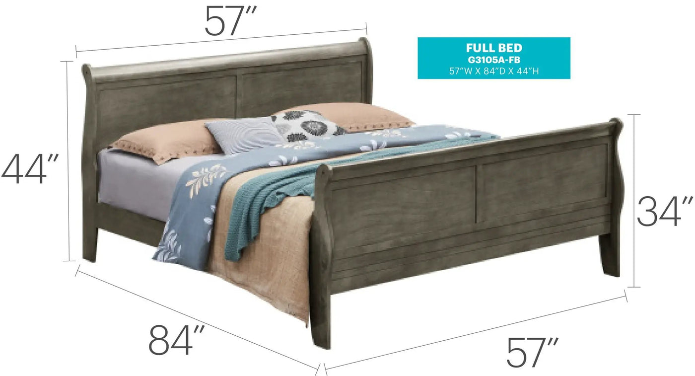 Panel Sleigh Bed by HouseOfZazla