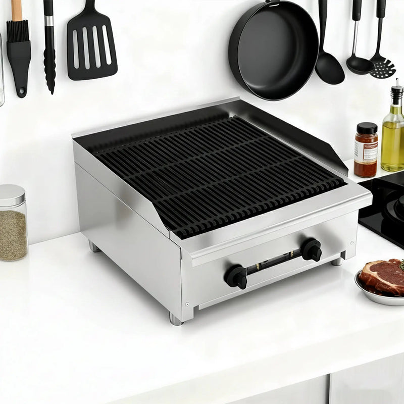 24 Inch Commercial Gas Lava Rock Charbroiler by HouseOfZazla