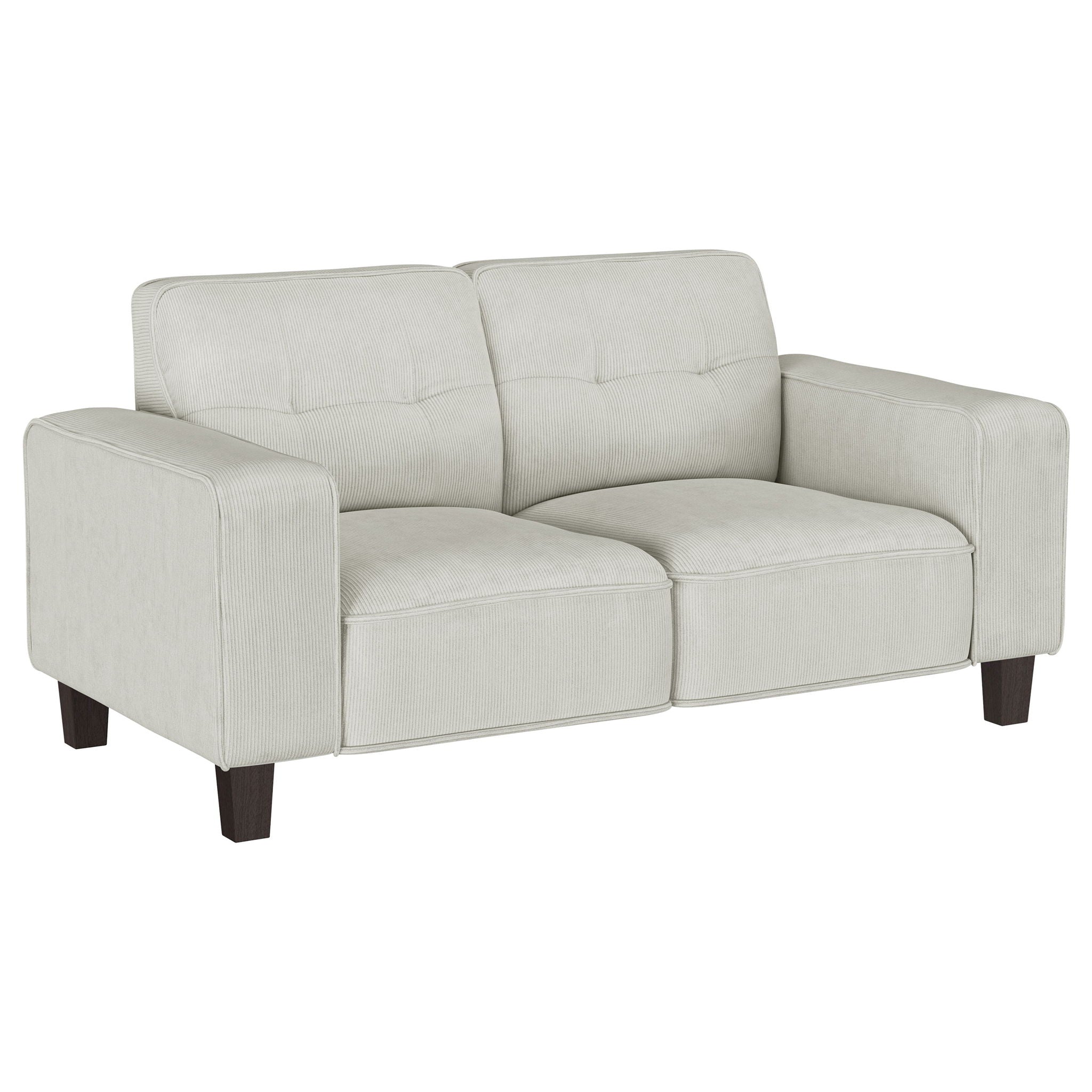 Xana - 2 Piece Upholstered Track Arm Sofa Set - Greige by HouseOfZazla