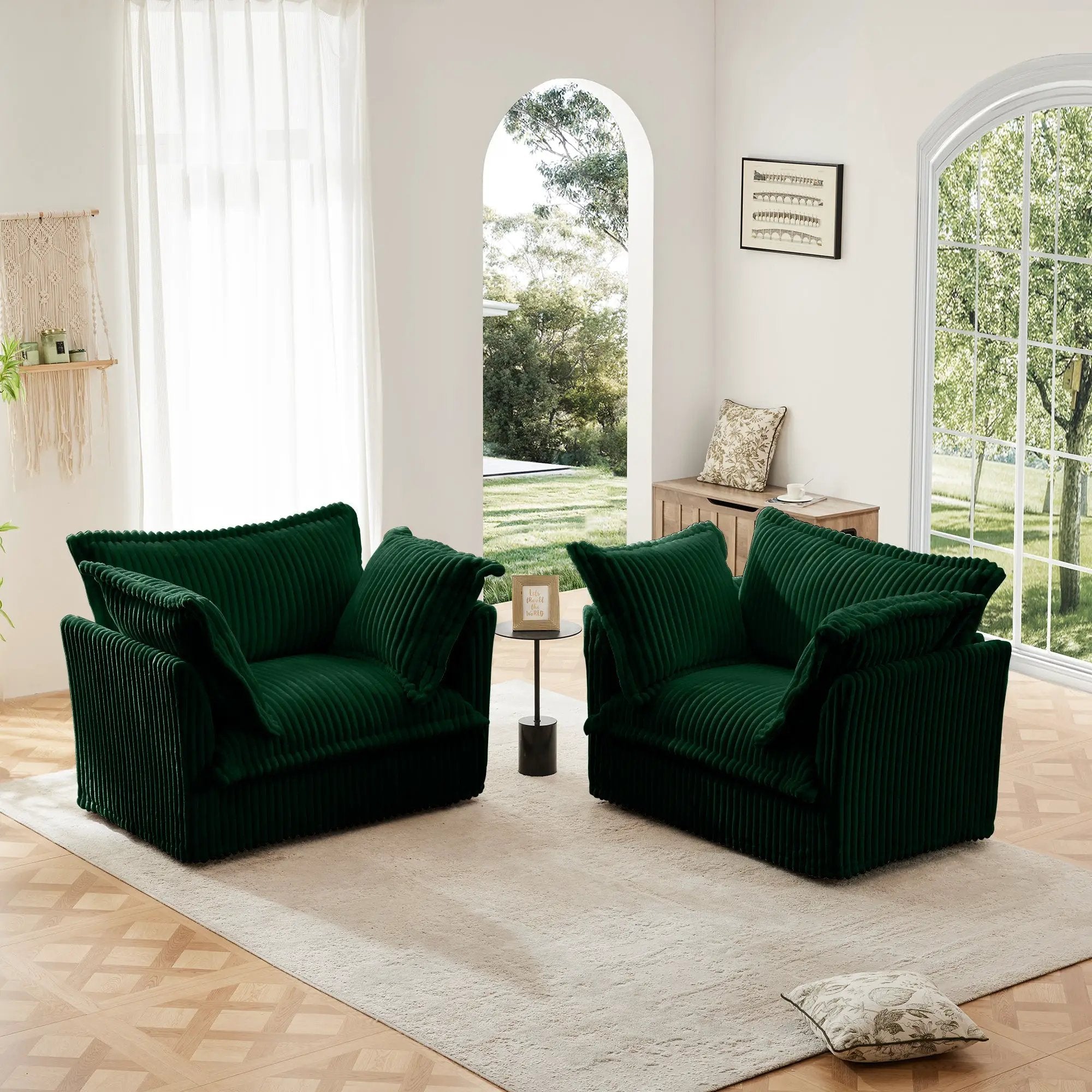 Set of 2 Slipcovered Armchairs by HouseOfZazla