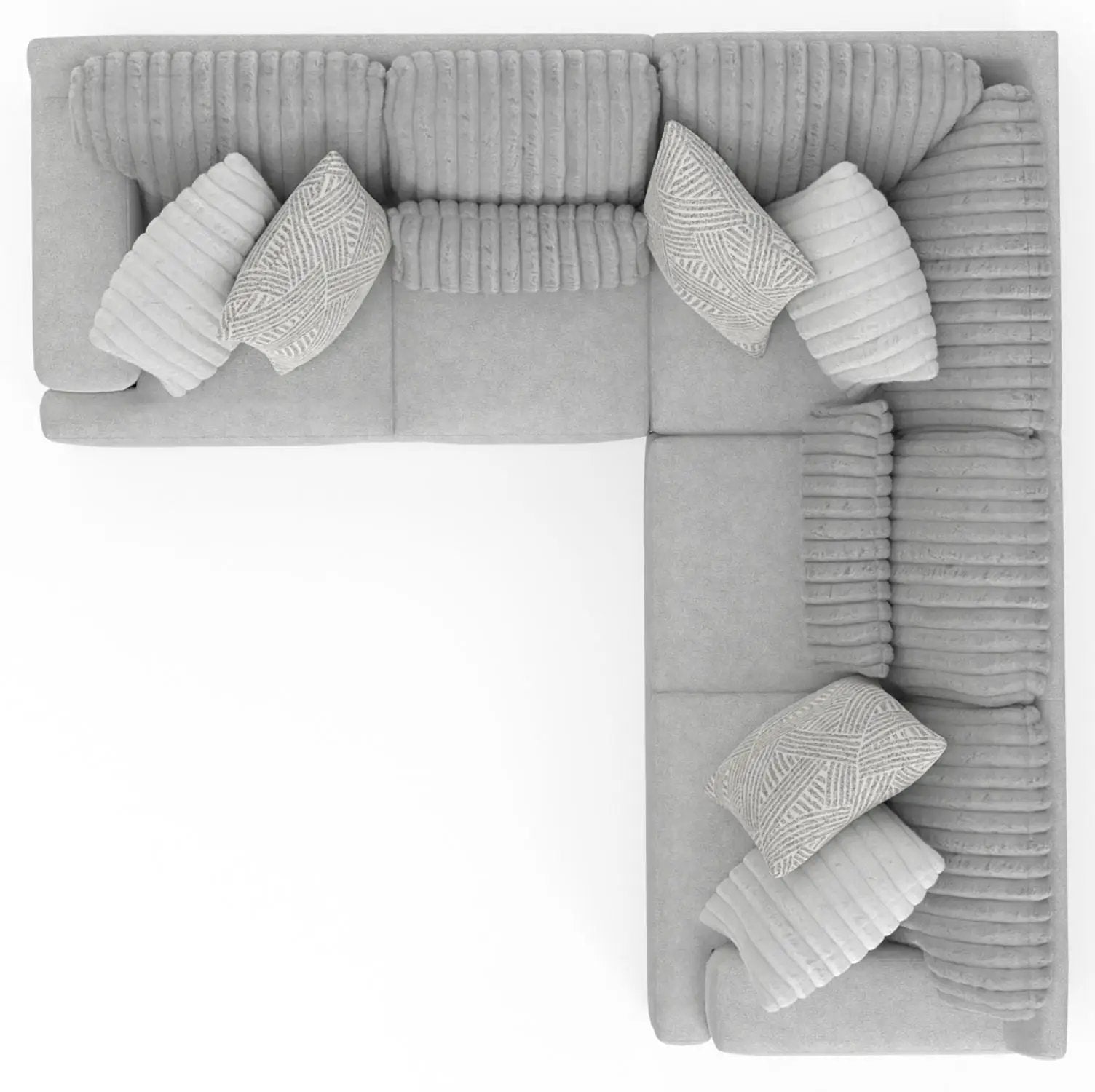 Logan - Upholstered Sectional With Comfort Coil Seating And Accent Pillows Included by Unique Piece Furniture