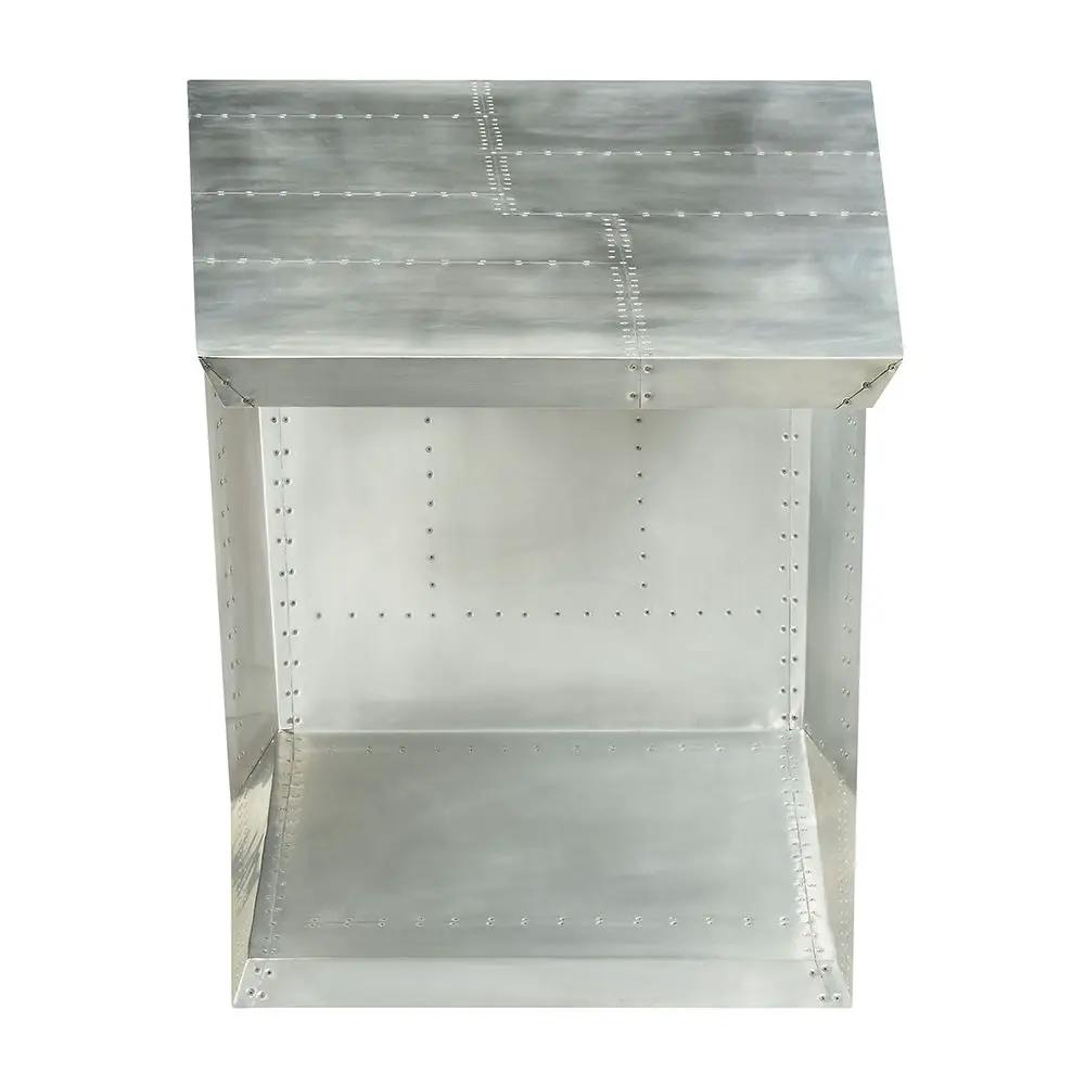 Brancaster - Executive Writing Desk - Aluminum by Unique Piece Furniture