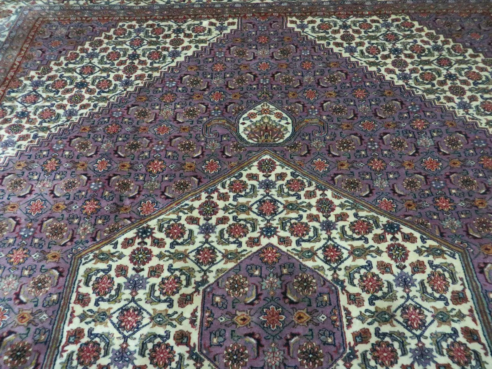 8' X 10' Vintage Fine Handmade India Wool Rug Hand Knotted Carpet Detailed Nice by Jewel Rugs