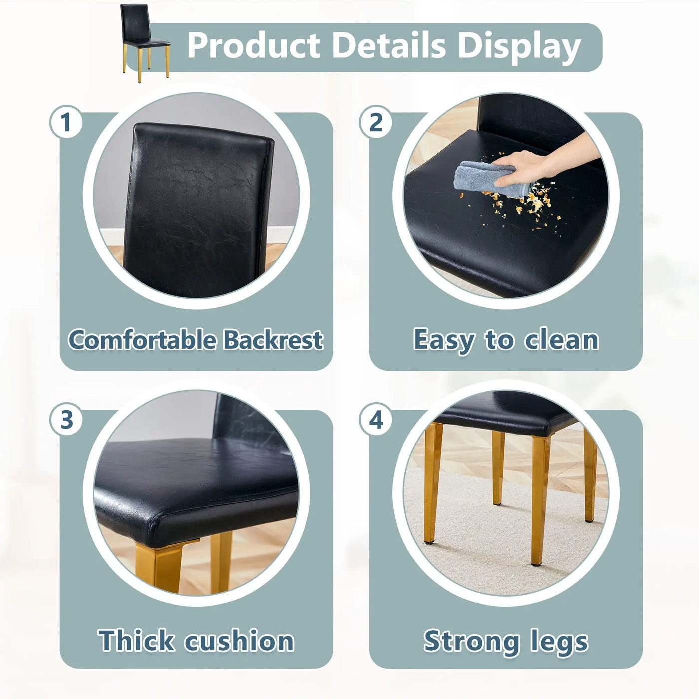 Modern Dining Chairs With Metal Legs by HouseOfZazla