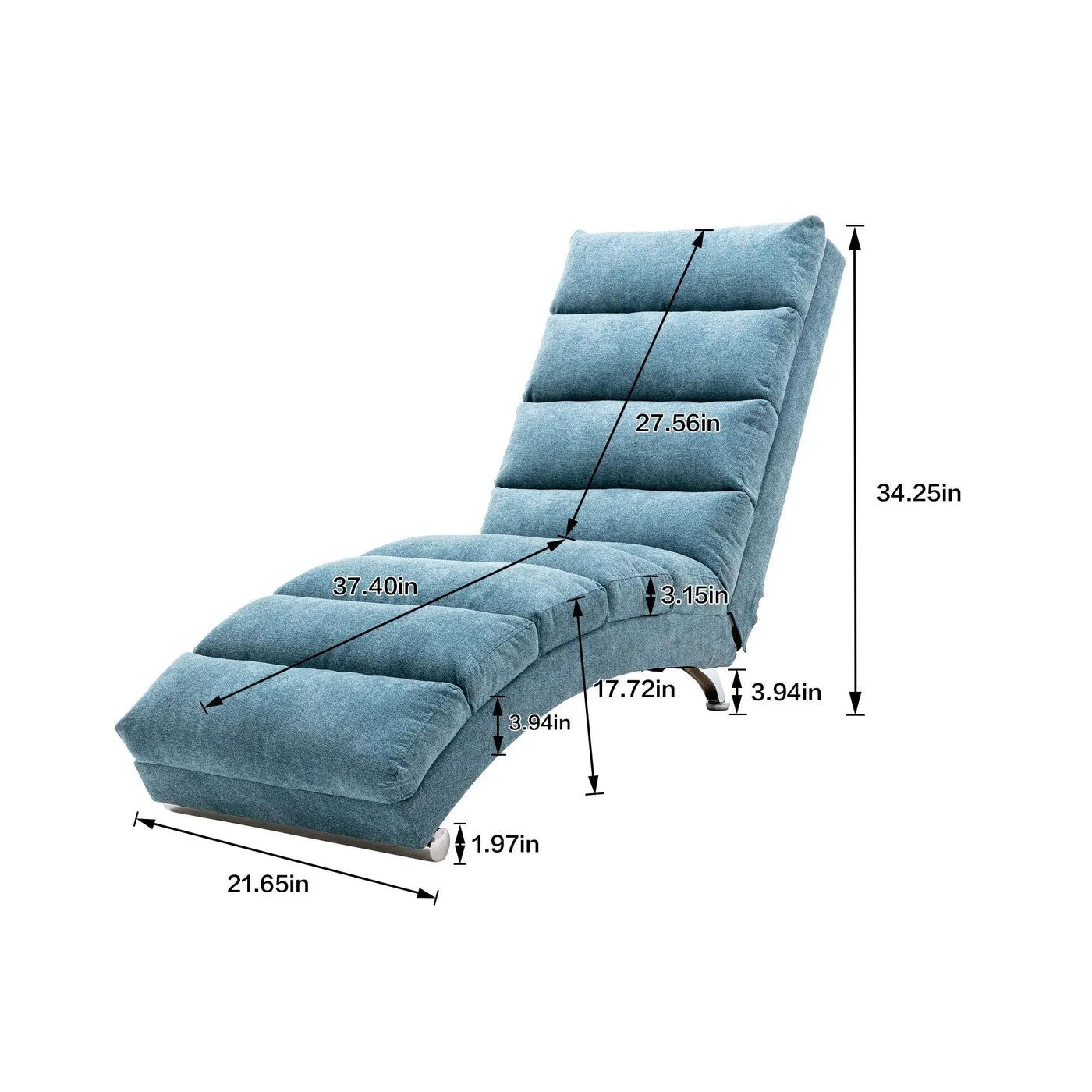 Massage Chaise Lounge Indoor With Remote Control, Ergonomic Electric Massage Lounger by Unique Piece Furniture