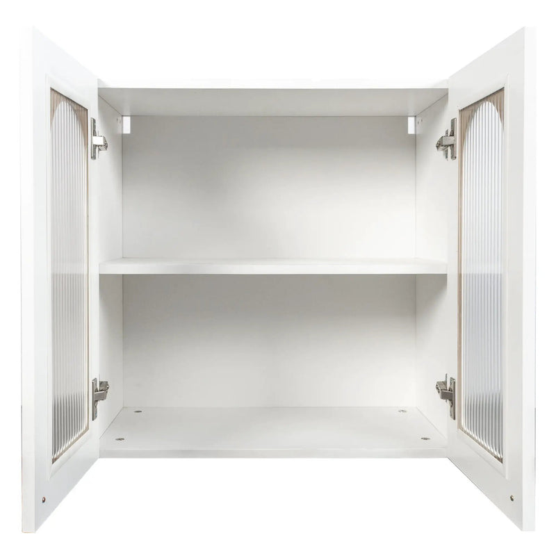 Wall Cabinet with Arched Glass Door and Adjustable Shelves by HouseOfZazla