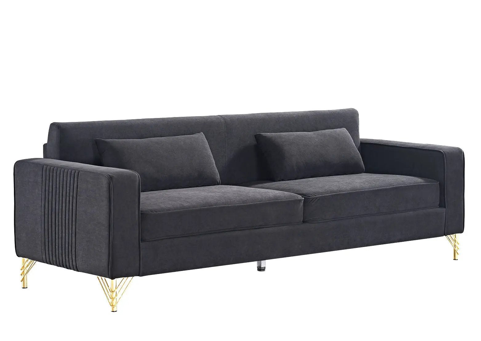 Aesthetic 3 Seater Couch With Classic Modern Appeal And Luxurious Soft Comfort by HouseOfZazla