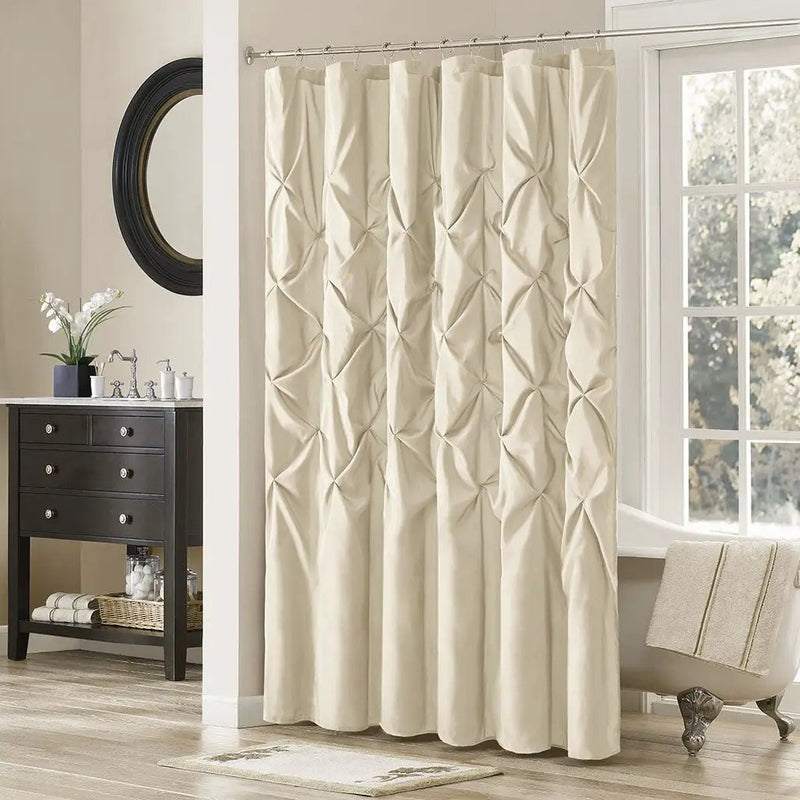 Tufted Semi-Sheer Shower Curtain by HouseOfZazla