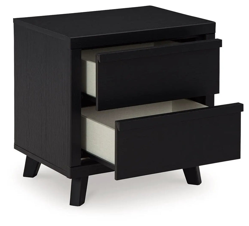Danziar - Two Drawer Night Stand - Black by Unique Piece Furniture