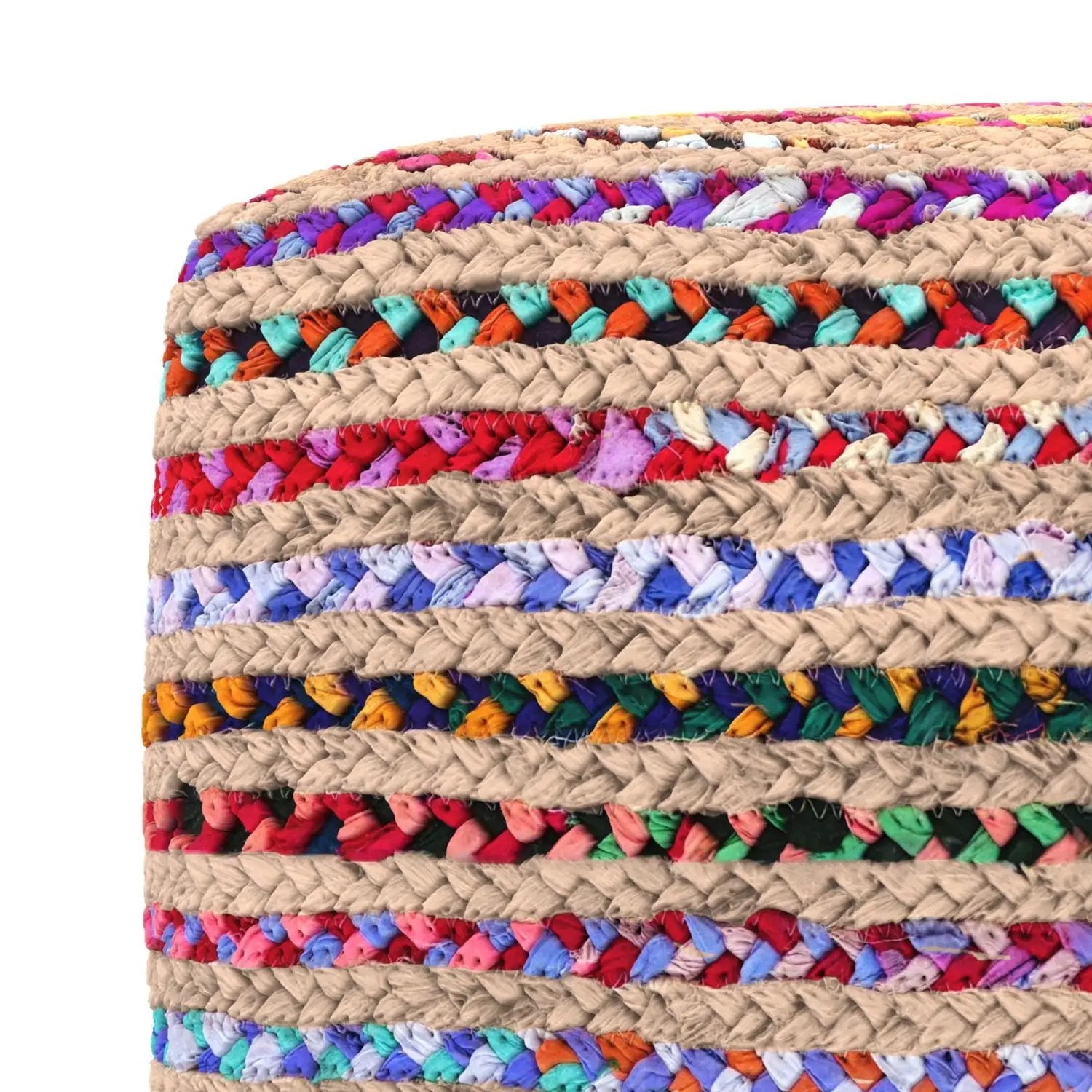 Margo - Square Pouf - Multicolor by HouseOfZazla
