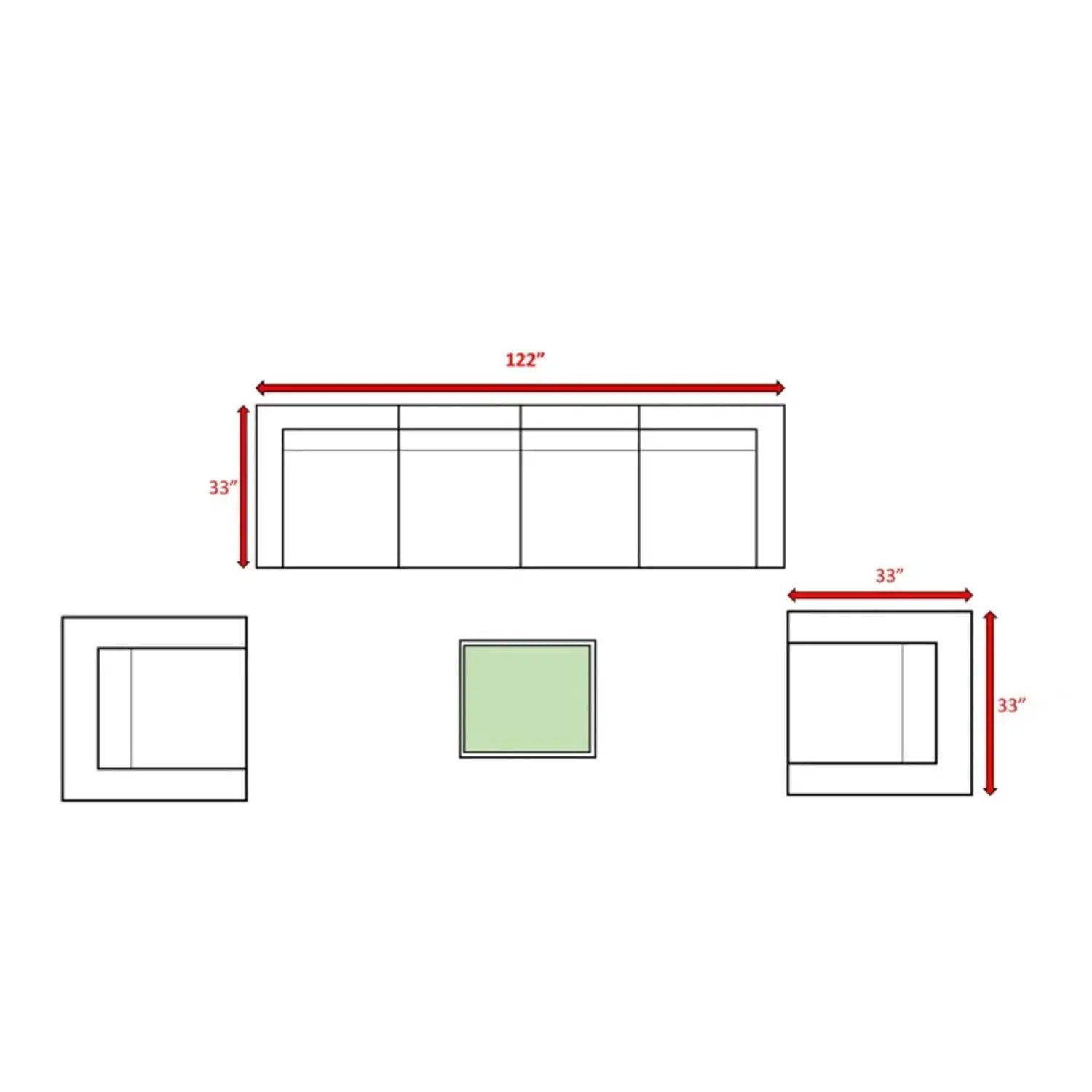 Stylish Entertainment Sectional Set, Outdoor Living by HouseOfZazla