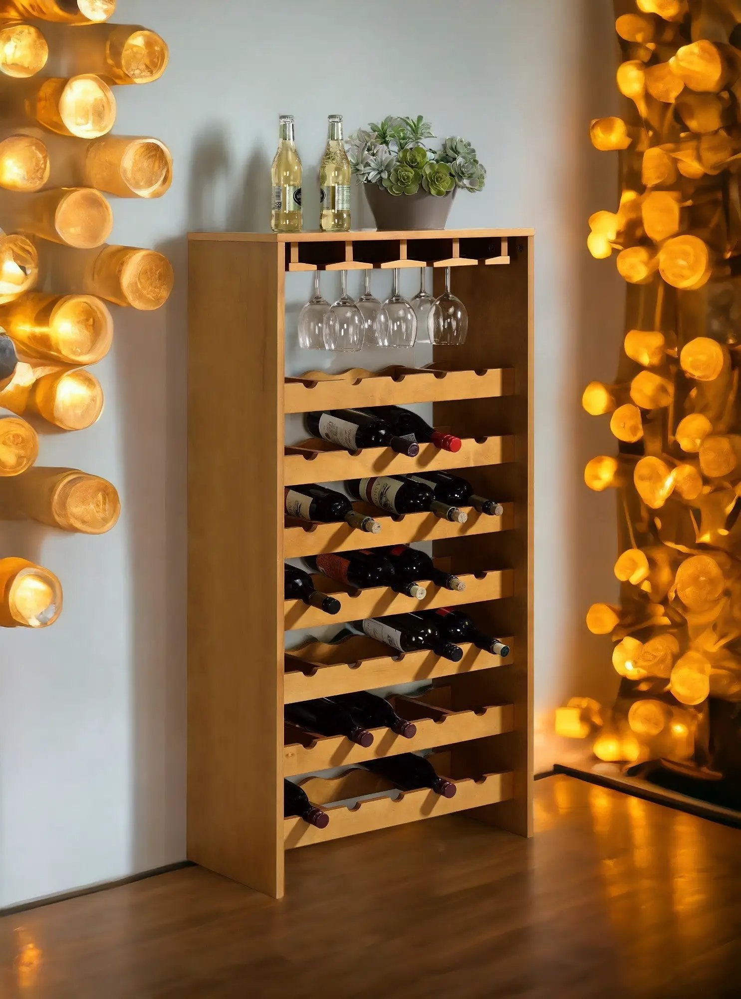 Hanzi Built-in Wine and Stemware Rack by HouseOfZazla
