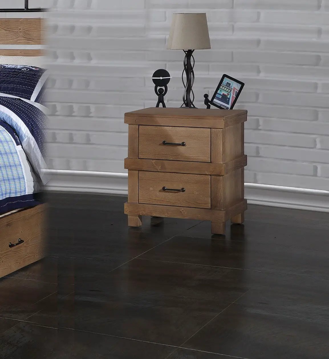 Adams - Nightstand - Antique Oak by Unique Piece Furniture