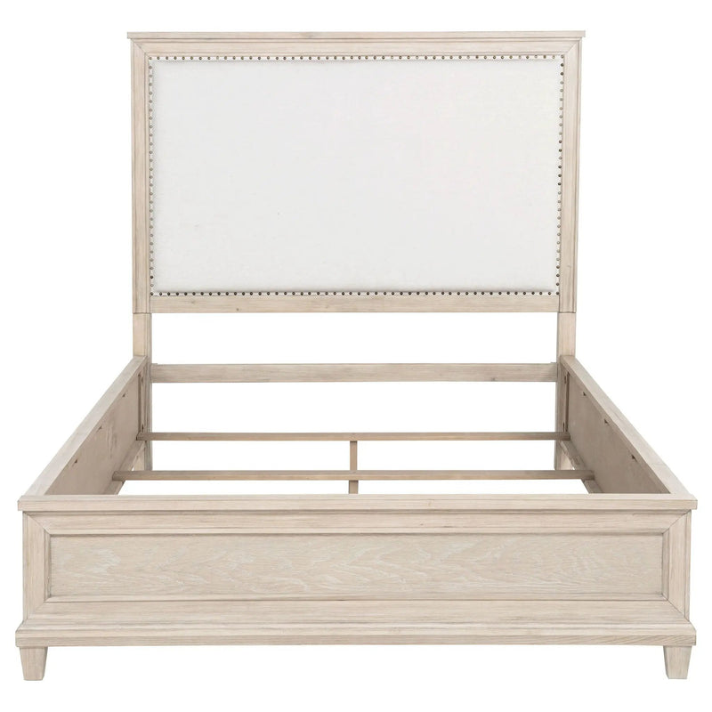 Pembroke 66-inch Queen Panel Bed Washed Oak by Unique Piece Furniture