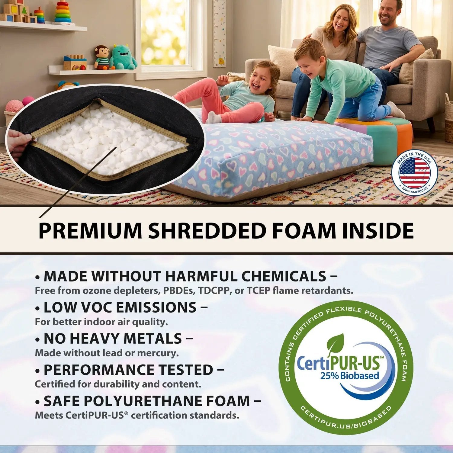 Sensory Crash Pad for Kids & Adults by HouseOfZazla