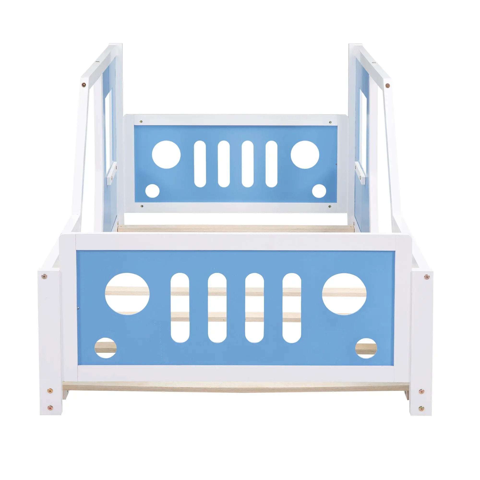 Classic Car Shaped Platform Bed With Wheels