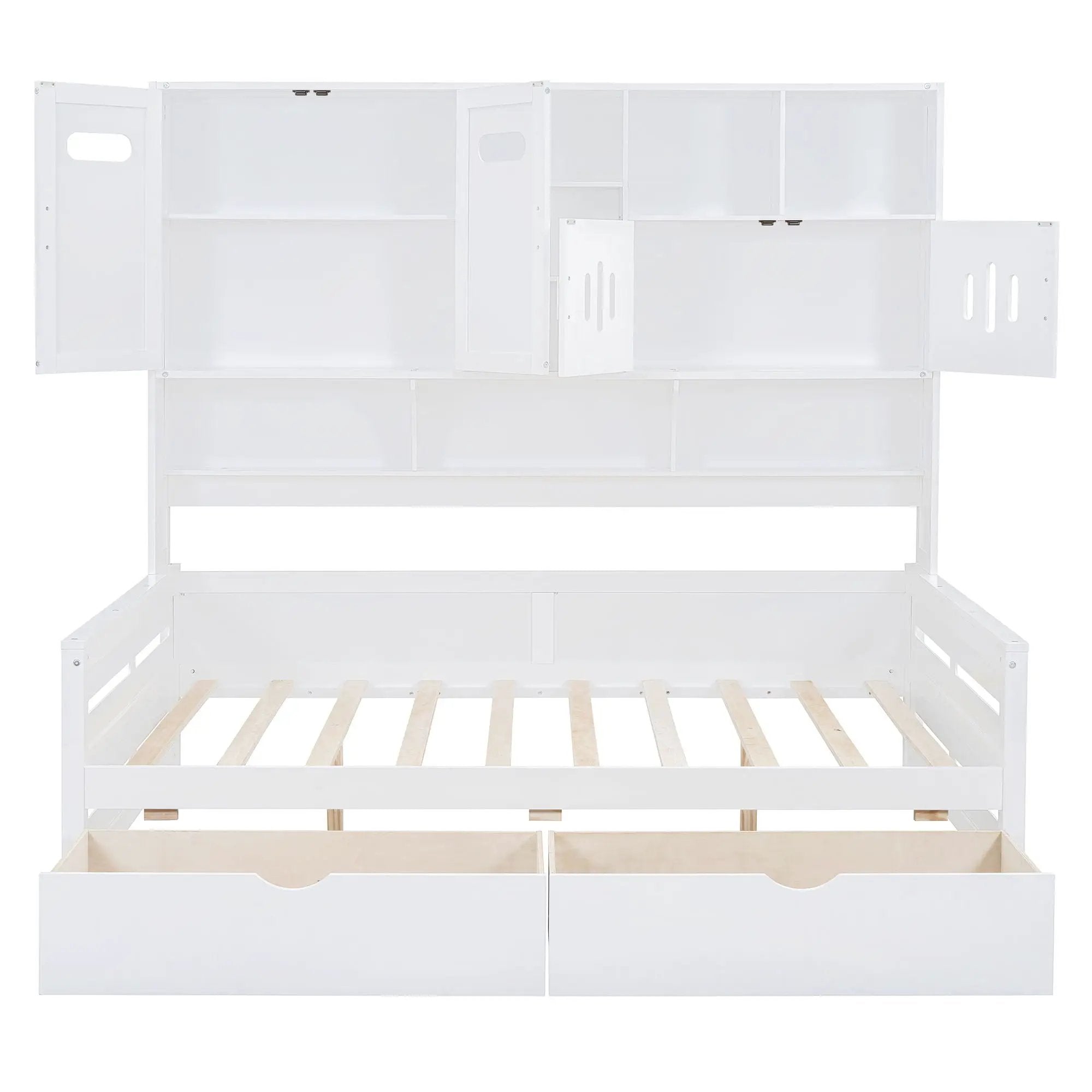 Daybed With All-In-One Cabinet And Shelf by HouseOfZazla