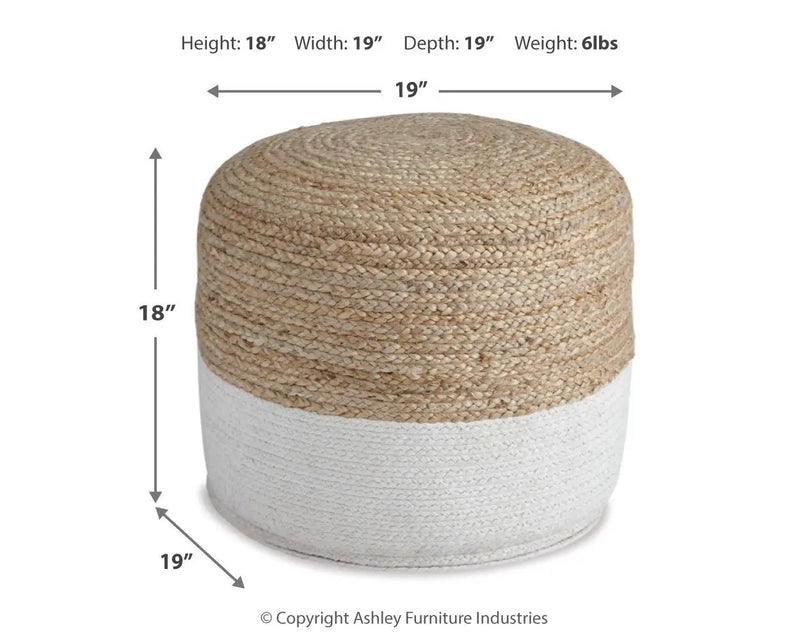 Sweed Valley - Round - Pouf by Unique Piece Furniture