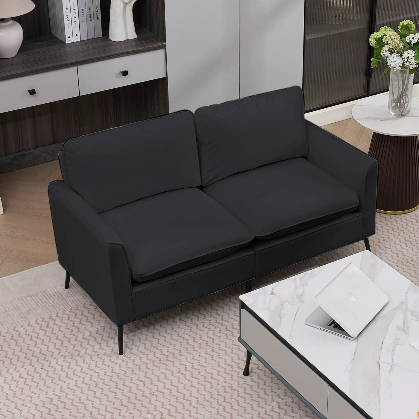 Upholstered Loveseat, For Living Room by HouseOfZazla