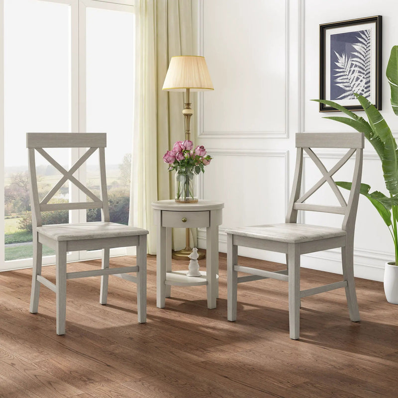Plethora - Dining Chair With X Shaped Back (Set of 2) by HouseOfZazla