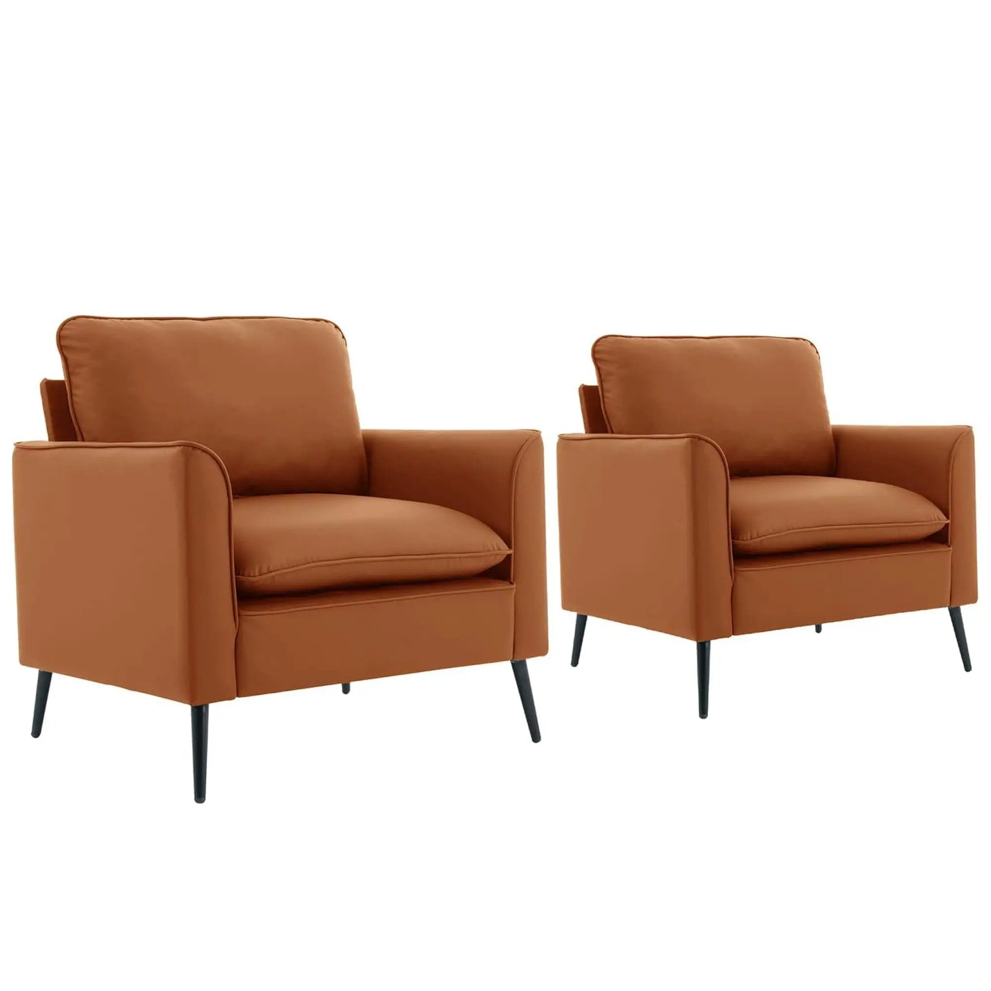 Nordic Retro Light Luxury Upholstered Sofa Chair by Unique Piece Furniture