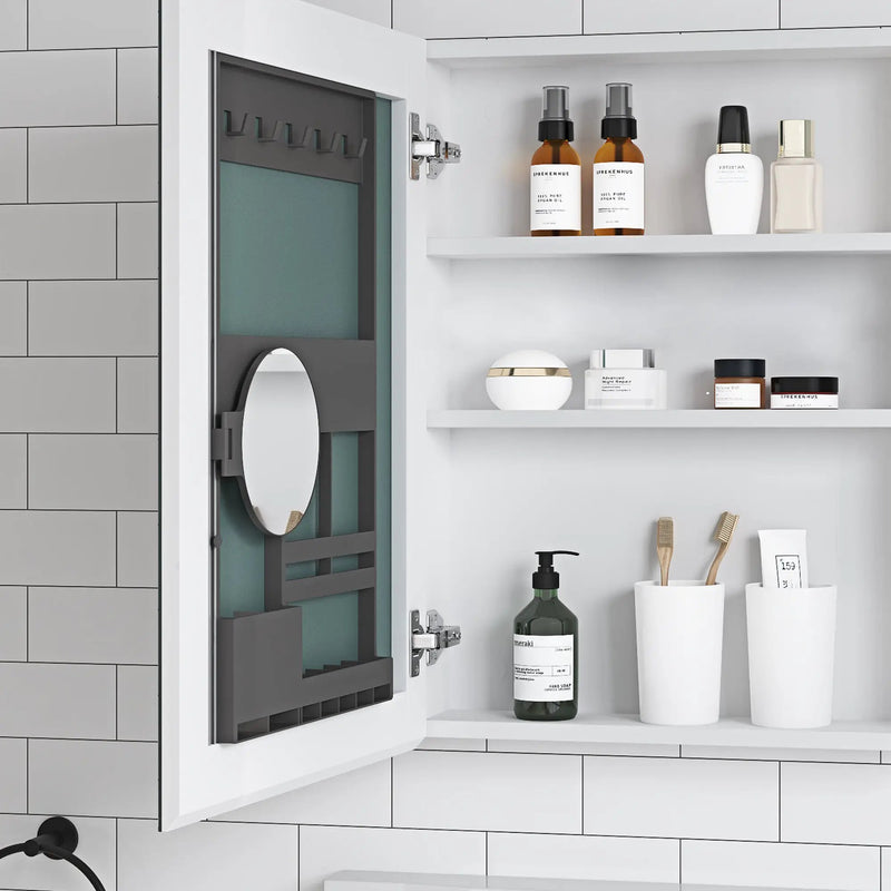 20'' W x 26'' H Surface Frameless Mirror Medicine Cabinet by HouseOfZazla