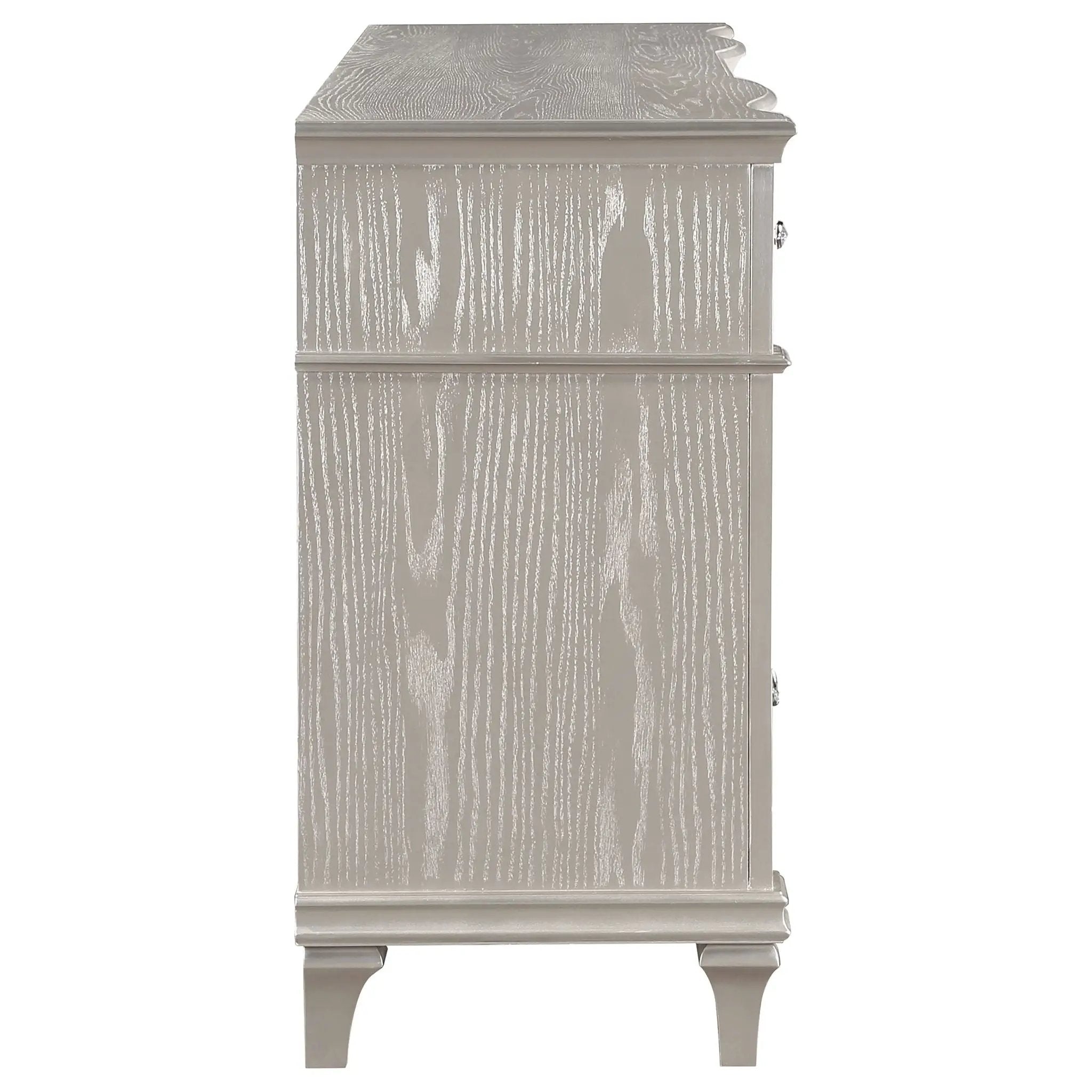 Katerina - 9 Drawer Dresser With Removable Jewelry Tray - Oak by HouseOfZazla