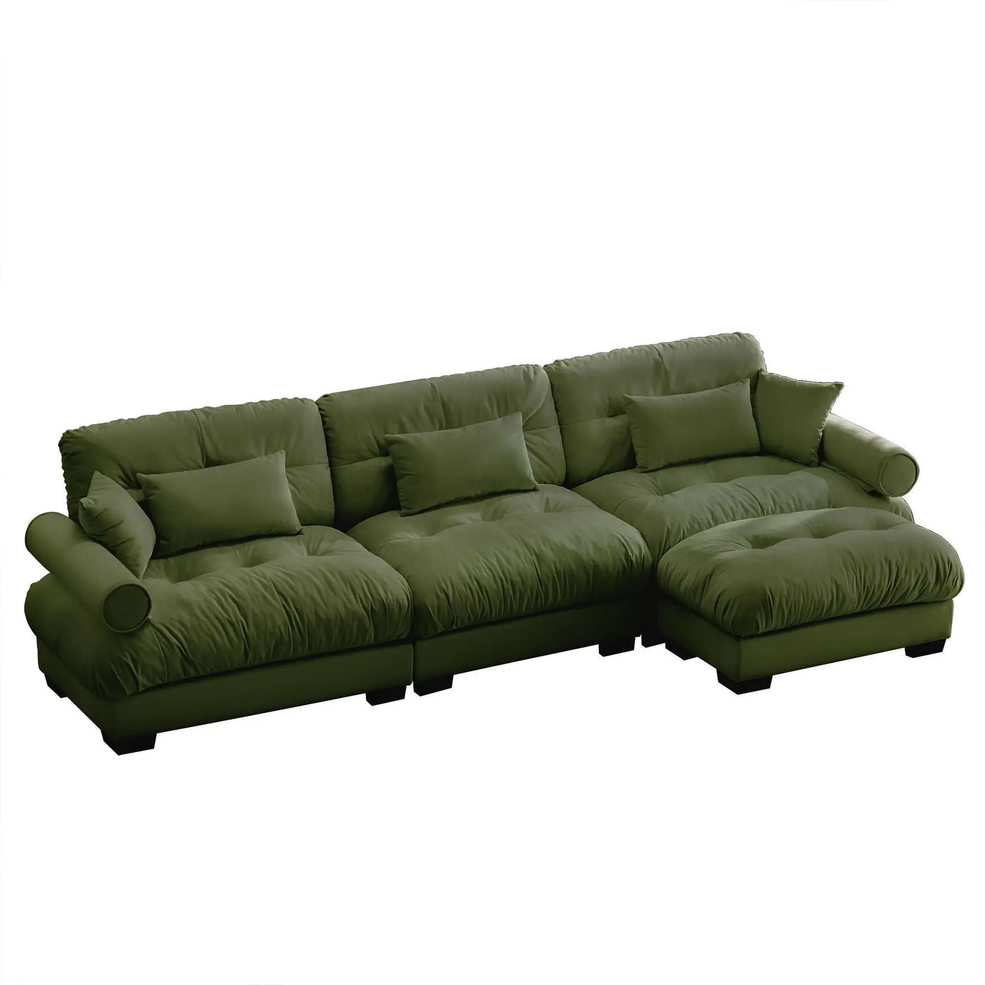 Super Comfort Oversized Modular Sectional Sofa With Movable Ottoman by Unique Piece Furniture