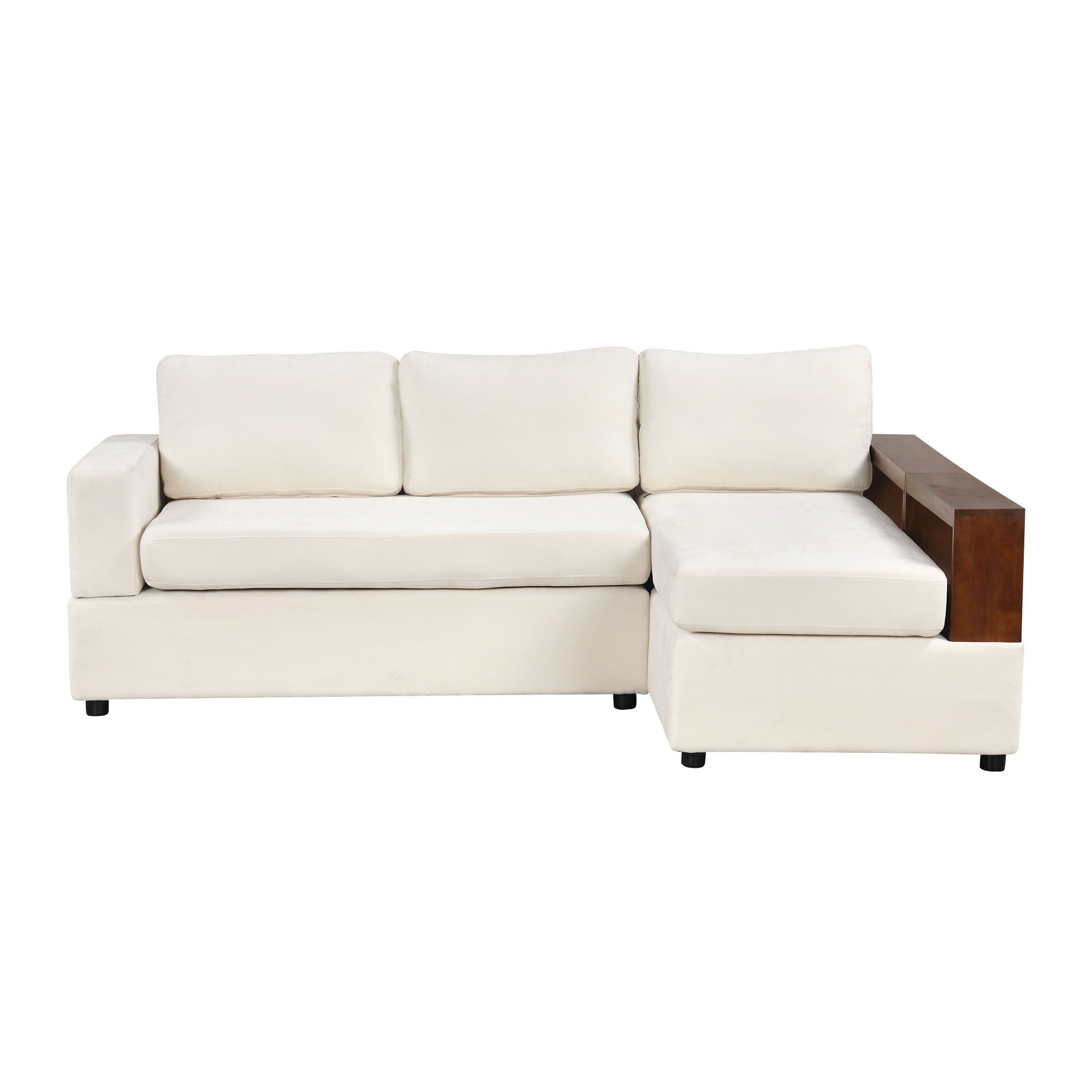 Sectional Sofa Upholstered Sofa Couch With Reversible Armrests For Living Room by HouseOfZazla