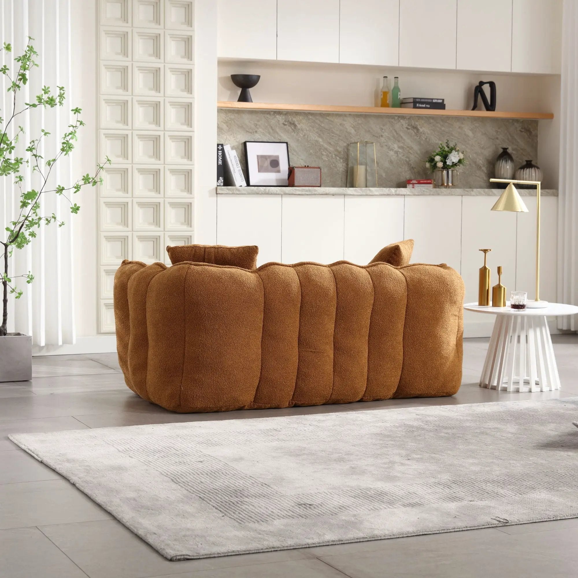 Cozy Beanbag Chair With High Resilience Foam Core For 2 by HouseOfZazla