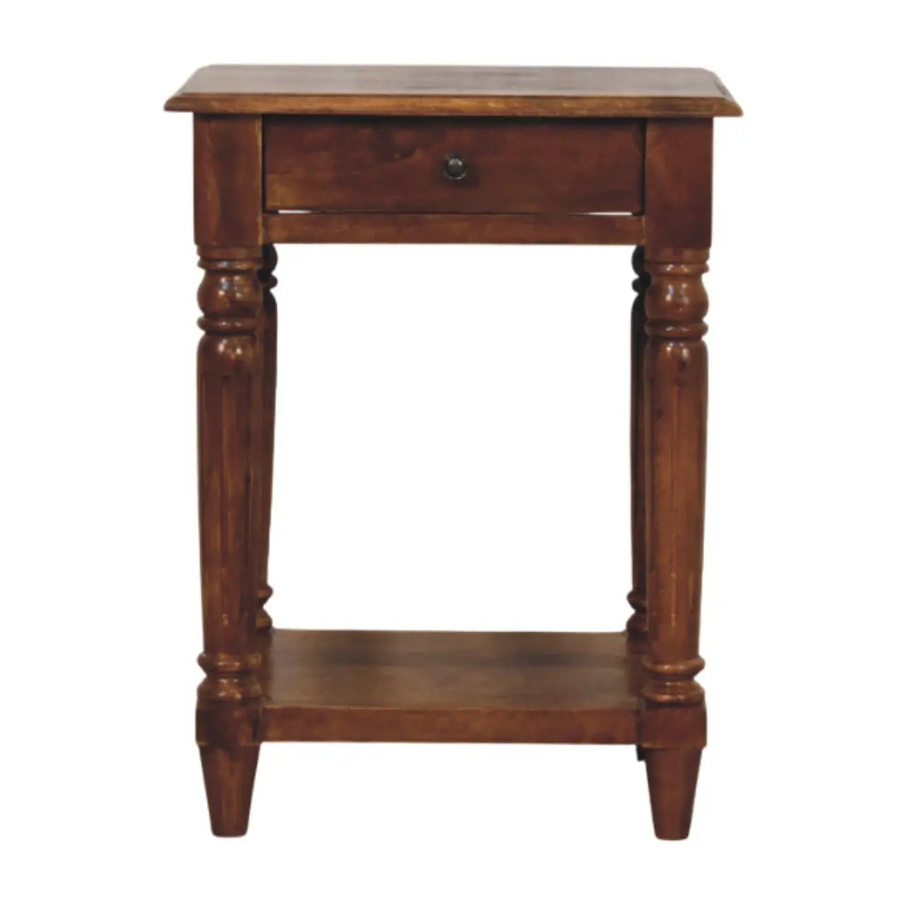 Turned Legs Drawer Table by HouseOfZazla