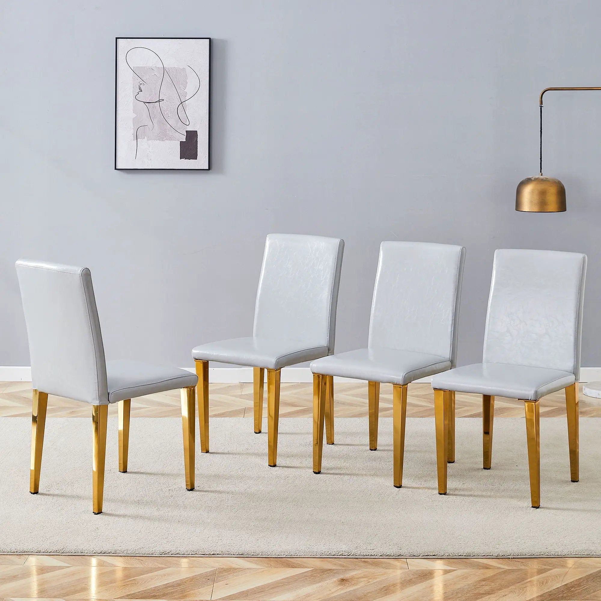 Modern Dining Chairs With Metal Legs by Unique Piece Furniture