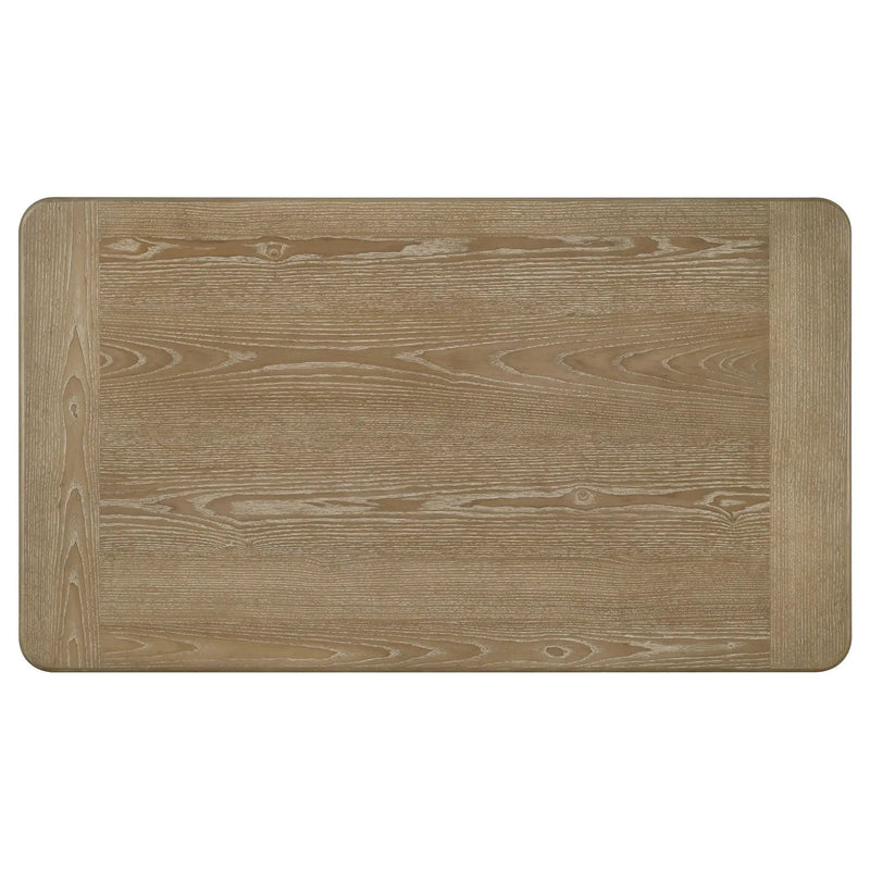 Adina Rectangular Wood Coffee Table Distressed Light Brown by Unique Piece Furniture