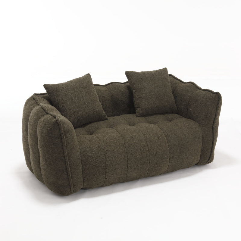 Cozy Beanbag Chair With High Resilience Foam Core For 2 by HouseOfZazla
