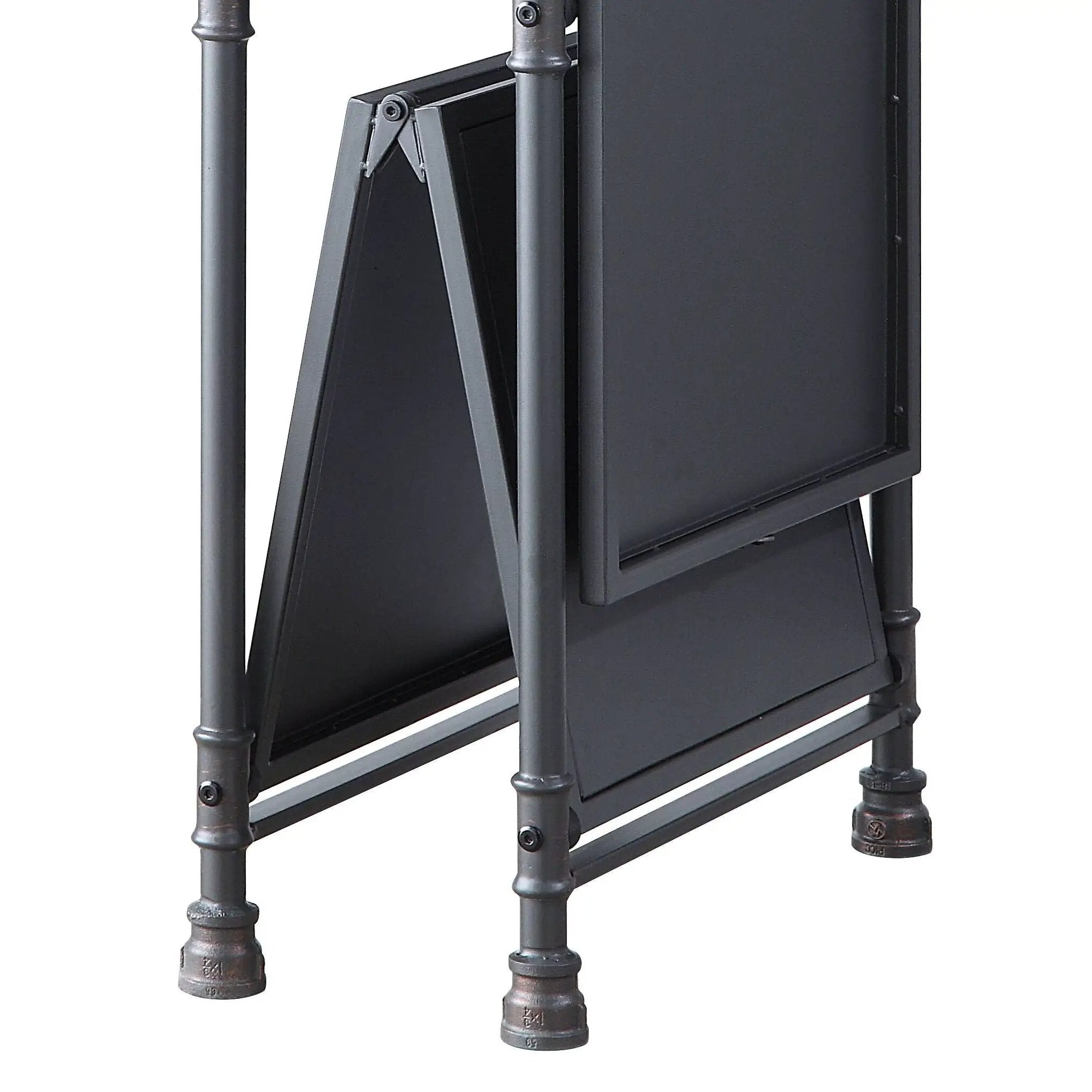 Cordelia - Hand-Brushed Console Table - Black / Bronze by Unique Piece Furniture