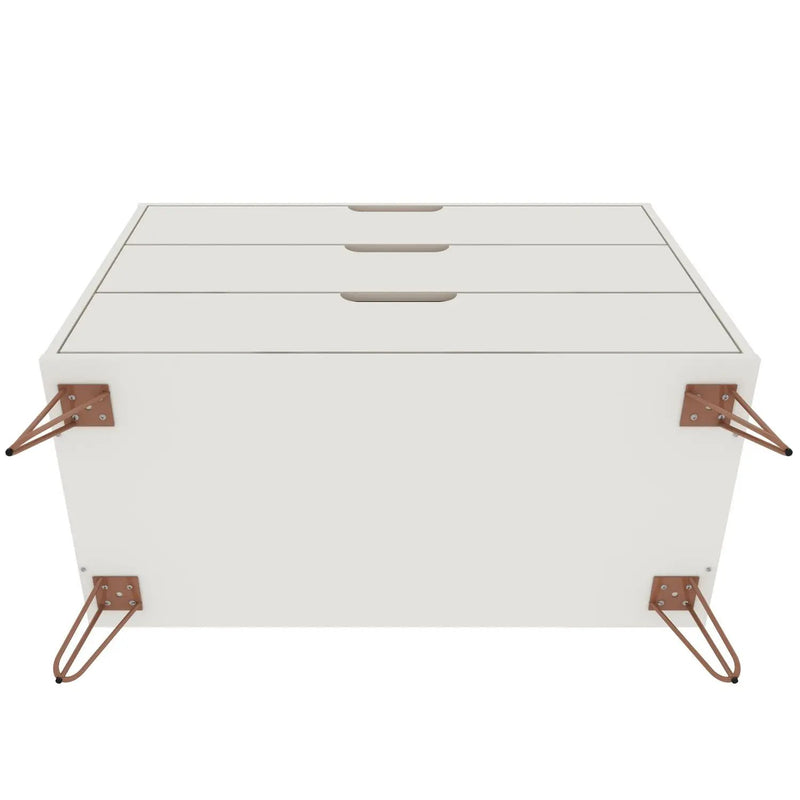 Rockefeller - Dresser & 3 Drawer - Off White by HouseOfZazla
