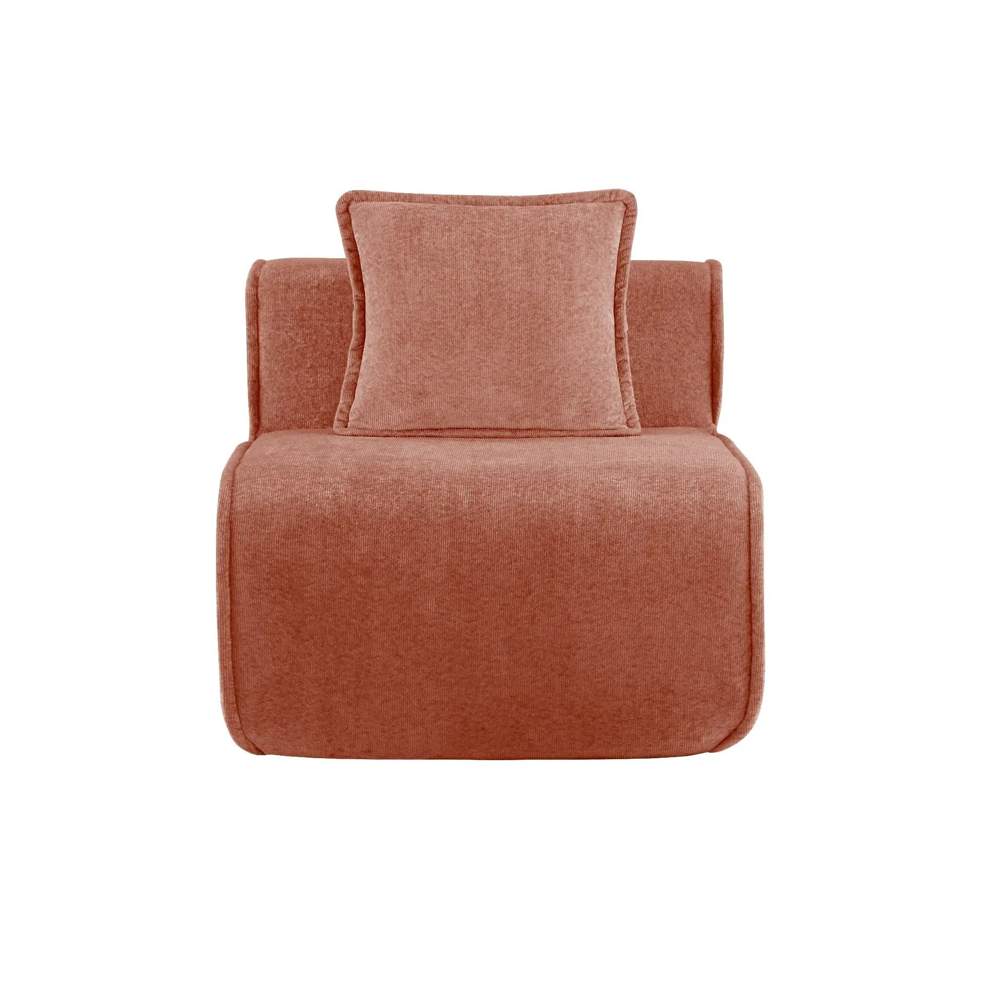 Armless Sofa Velvet by HouseOfZazla