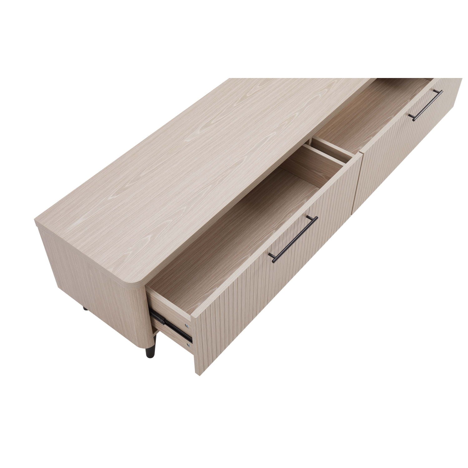 Jodie - Fluted TV Stand - Oak by HouseOfZazla