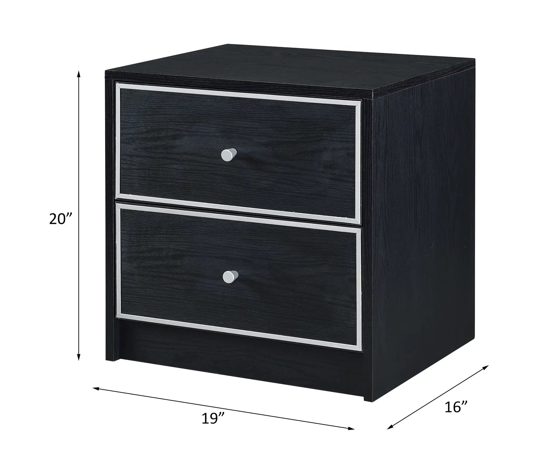 Jabir - Accent Table - Black & Silver by Unique Piece Furniture