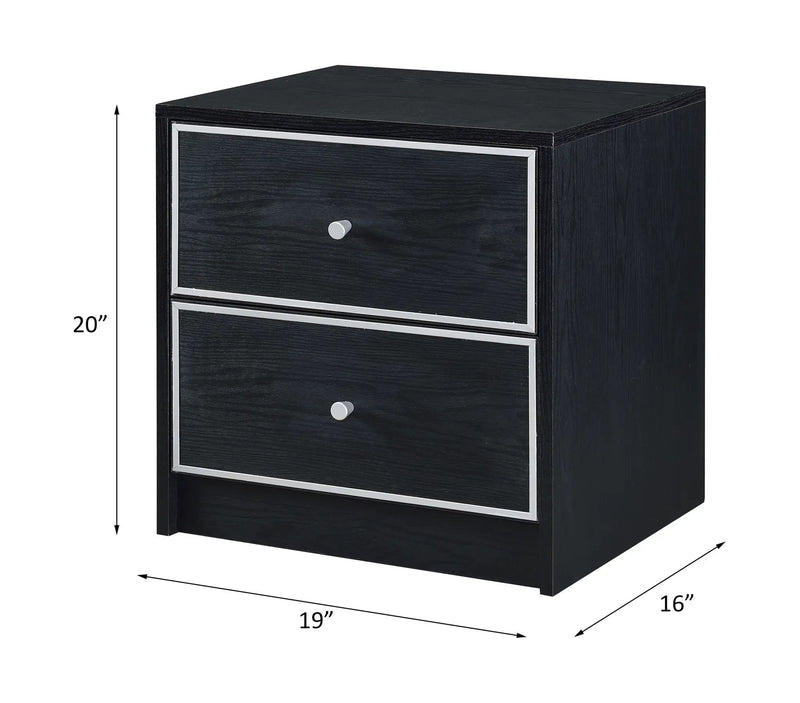 Jabir - Accent Table - Black & Silver by Unique Piece Furniture