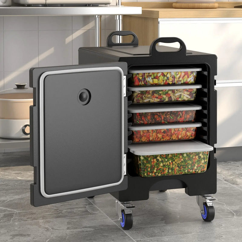 2 Pieces 81 Quart Insulated Food Pan Carrier Stackable by DirectDeals
