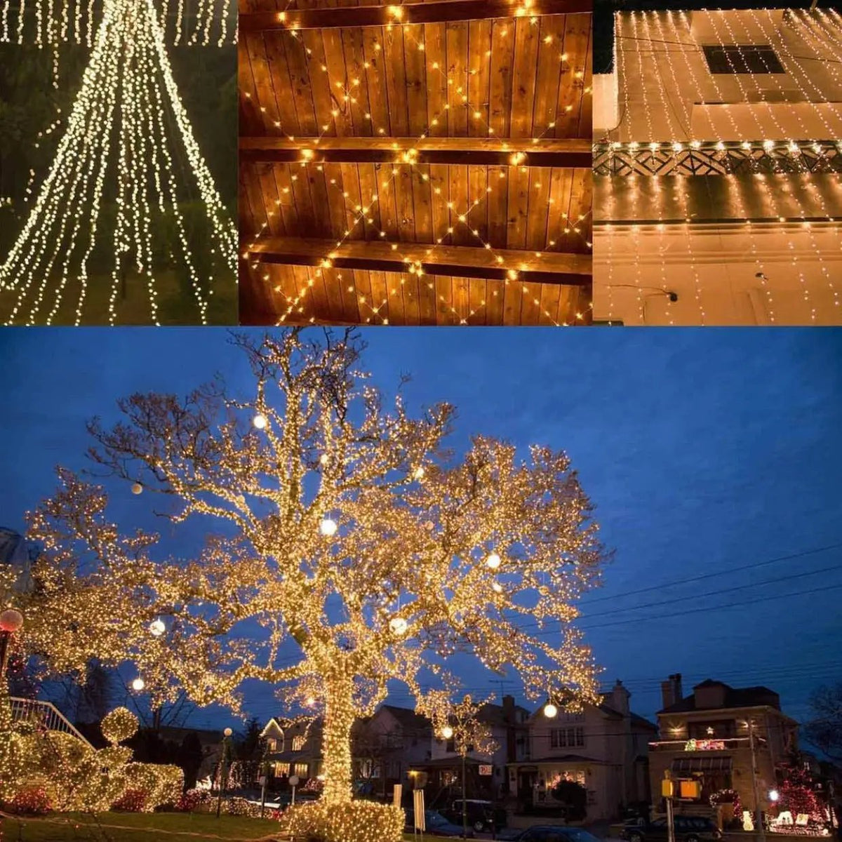 2PK Solar String Lights Outdoor Copper Wire, Waterproof Solar Fairy Lights with 8 Lighting Modes by Outdoor Solar Outlet