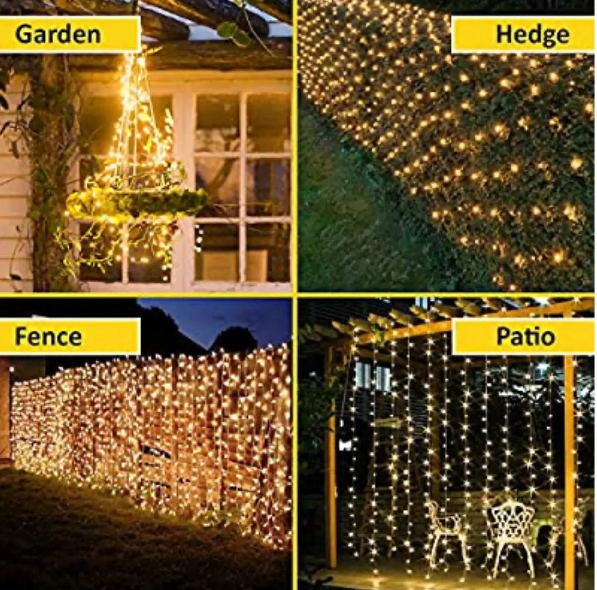 2PK Solar String Lights Outdoor Copper Wire, Waterproof Solar Fairy Lights with 8 Lighting Modes by Outdoor Solar Outlet