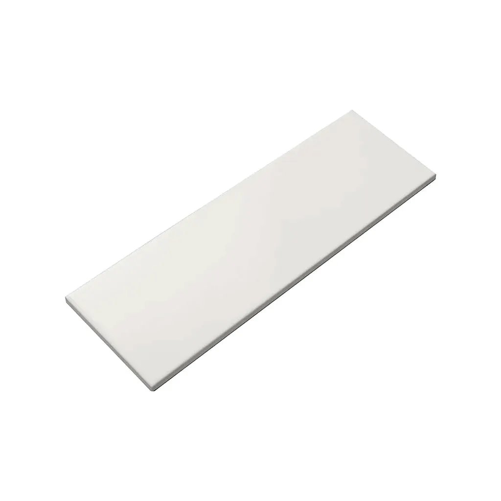 White 4x12 Matte Ceramic Subway Tile (34 pack, 10.4 sq ft/case) by Apollo Tile