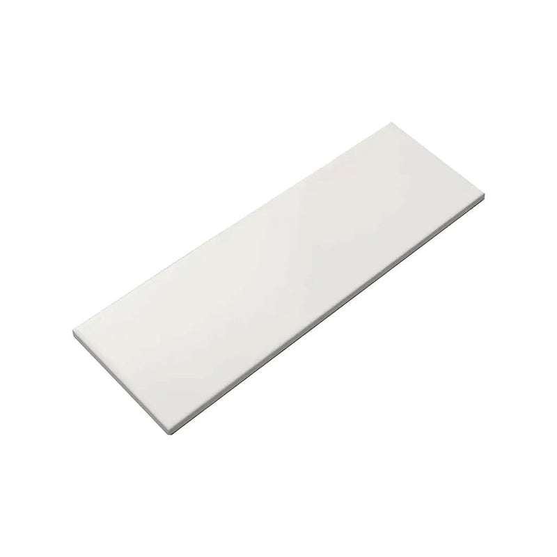 White 4x12 Matte Ceramic Subway Tile (34 pack, 10.4 sq ft/case) by Apollo Tile
