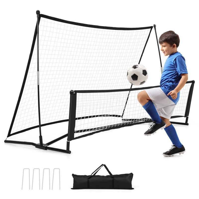 2-in-1 Portable Soccer Rebounder Net with Carrying Bag by DirectDeals